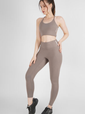 Shockproof Strap Bra Vest with Removable Pad and Leggings Set,